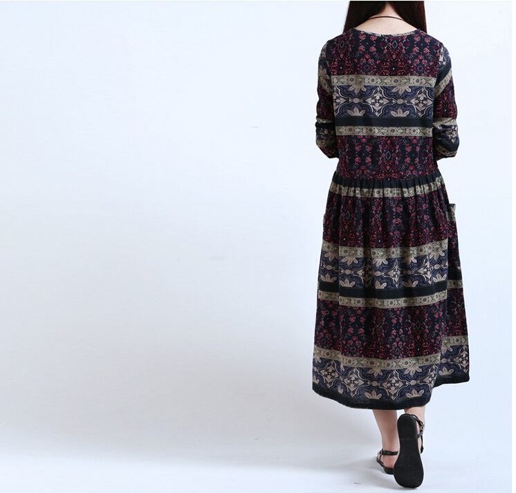 Spring-Autumn-Women-long-dress-Ladies-Vintage-LITERATURE-loose-Cotton-Linen-plus-size-2018-Vestidos--32447251870