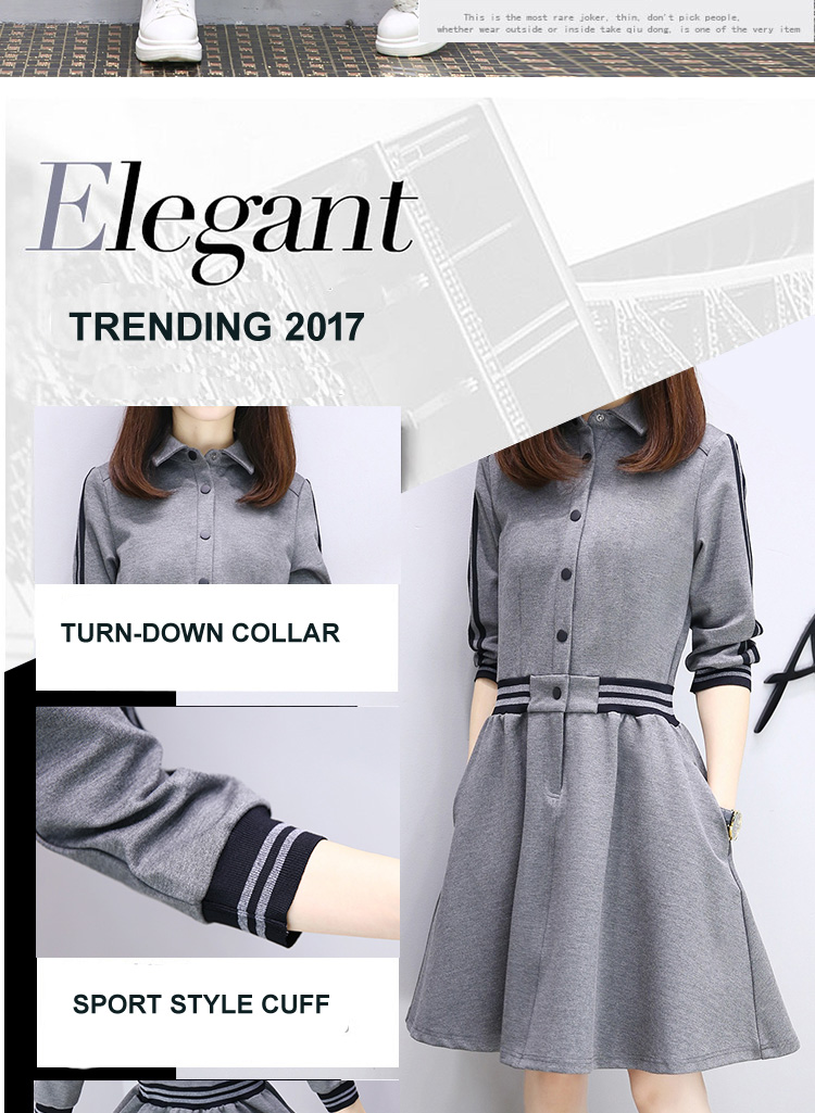 Spring-Summer-Dress-Women-2017-Fincati-New-Turn-Down-Collar-Black-Stripes-Full-Sleeve-Sweatshirt-Dre-32795663878