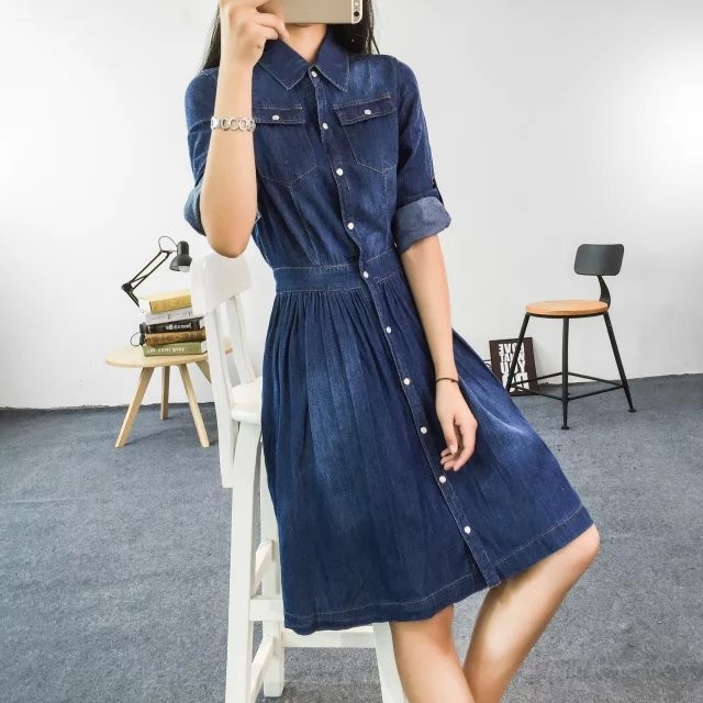 Spring-and-Autumn-New-Style-Women-Fashion-Plus-Size-Dress-Female-Elegant-Casual-Quality-Jeans-Vestid-32616027379