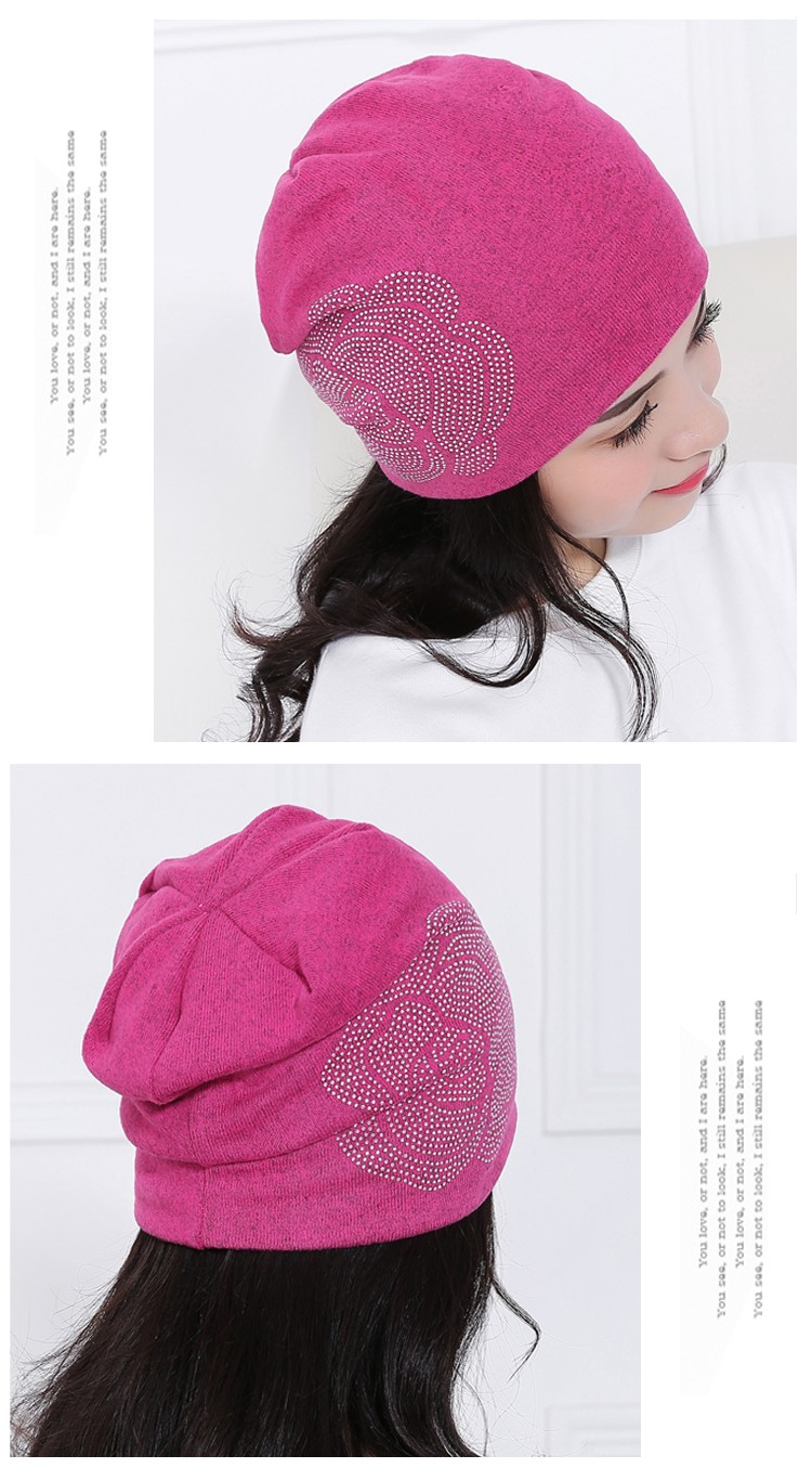 Spring-and-Autumn-ladies-beanie-knitted-hat-women-flower-rhinestones-hats-for-women39s-skullies-caps-32697214175