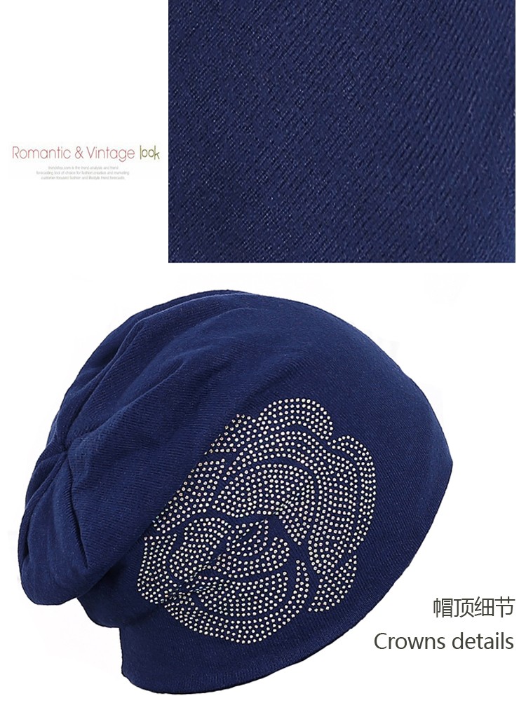 Spring-and-Autumn-ladies-beanie-knitted-hat-women-flower-rhinestones-hats-for-women39s-skullies-caps-32697214175