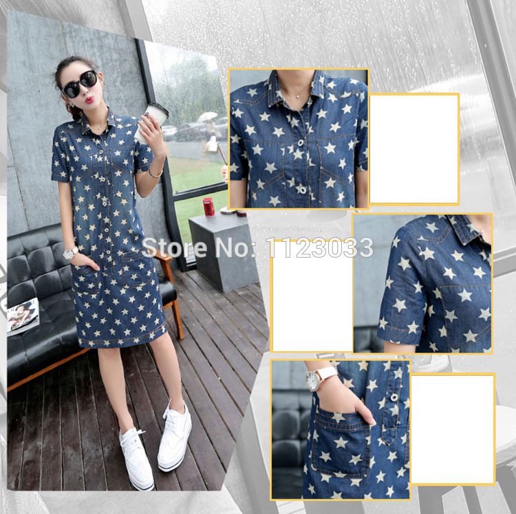 Stars-Pattern-Vestidos-Summer-Dress-2018-Loose-Vintage-Denim-Dress-Shirt-Women-Print-Jeans-Dresses-F-32640545231