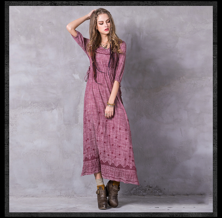 Summer-Dress-2017-Yuzimay-Boho-New-Cotton-Linen-Vestidos-Three-Quarter-Lantern-Sleeve-O-Neck-A-Line--32788846162