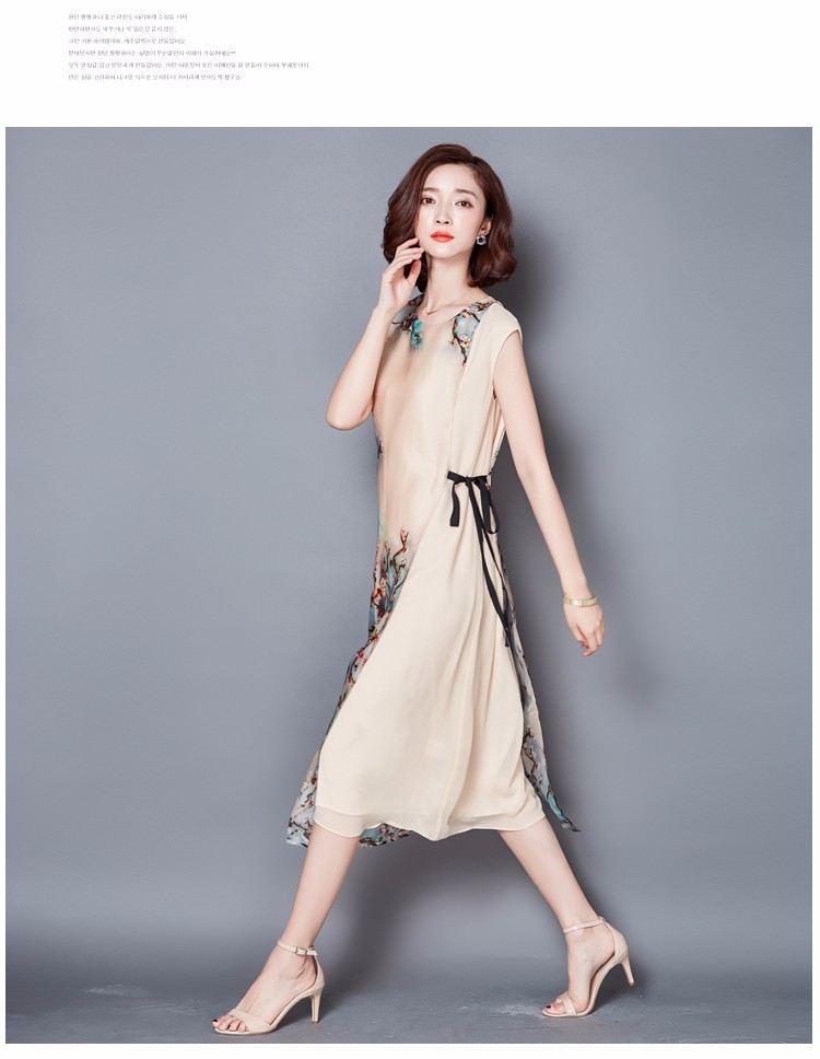 Summer-Dress-Beige-Color-O-Neck-Short-Sleeve-Women-Dress-Casual-Plus-Size-3XL-Women-Clothing-Chiffon-32678015002