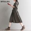 Summer-Dress-Spaghetti-Strap-High-Waist-Women-Dress-Casual-Loose-Cotton-Linen-Plaid-Long-Dress-Black-32718048320