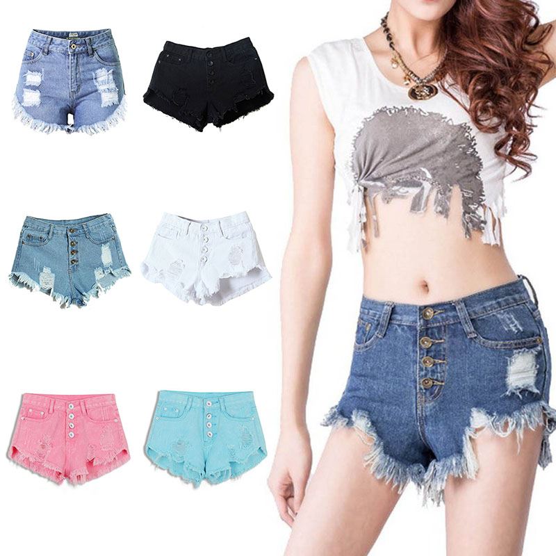 Summer-Sexy-Women39s-Irregular-High-Waisted-Shorts-Fashion-Slim-Fit-Denim-Jeans-Shorts-32697309918