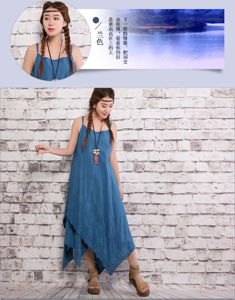 Summer-Women-Asymmetrical-Strap-Dress-Chinese-Style-Cotton-Linen-Embroidery-Vintage-Retro-Mori-Girl--32788311573