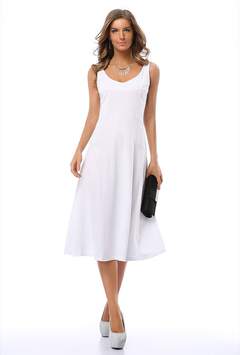 Summer-Women-Chiffon-Sexy-Casual-Sleeveless-O-Neck-Solid-Color-Pleased-Dress-Plus-Size-Beach-White-B-32788554496