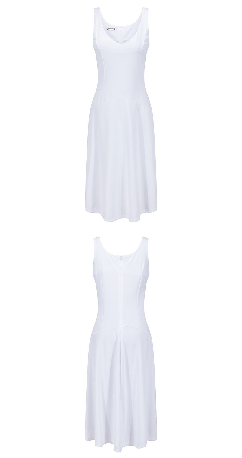 Summer-Women-Chiffon-Sexy-Casual-Sleeveless-O-Neck-Solid-Color-Pleased-Dress-Plus-Size-Beach-White-B-32788554496