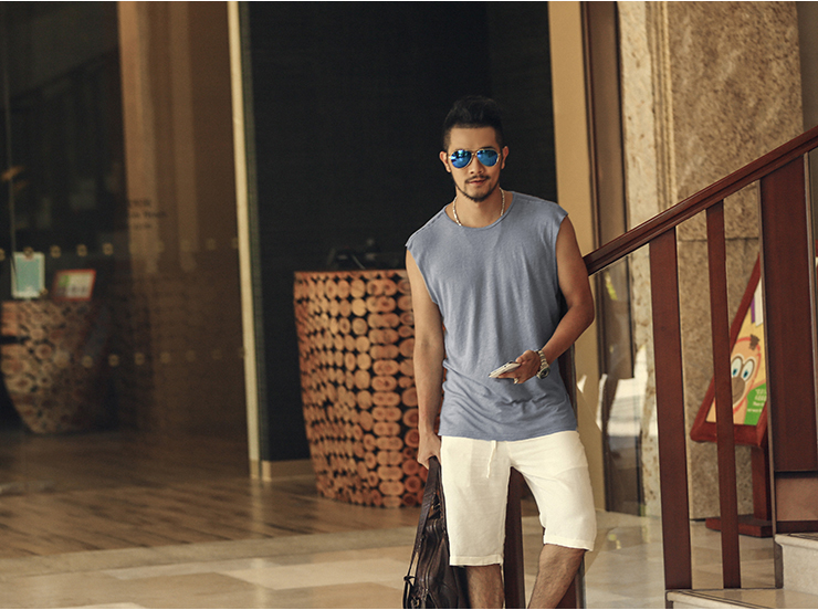 Summer-new-linen-men-sleeveless-t-shirt-casual-men39s-tank-vest-Loose-Men-Tank-Top-Fitness-Singlets--32783963620