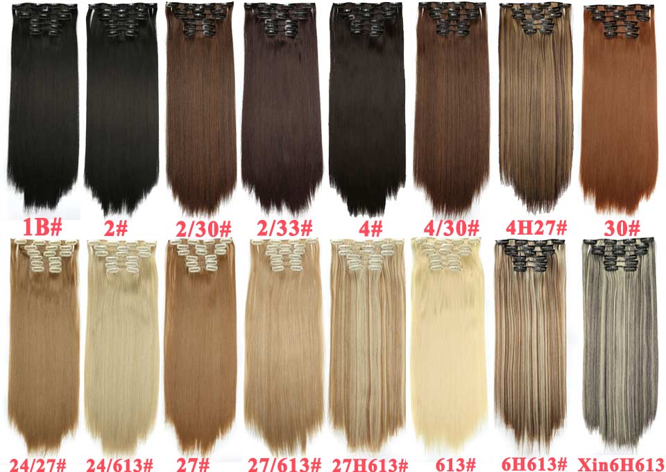 Synthetic-Hair-Extension-Hairpiece-23quot-Synthetic-Straight-Hair-Piece-16-Clip-In-Hair-Extensions-6-32278017222