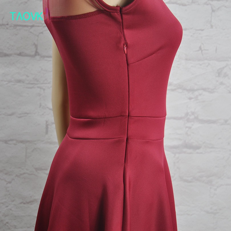 TAOVK-2016-new-fashion-Russian-style-Women-Red-wine-color-dress-sleeveless-High-waist-large-Swing-dr-32773492089