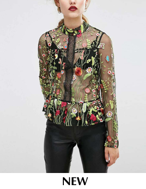 TXJRH-Vintage-ZA-Colorful-Floral-Print-Embroidery-Back-Button-Chiffon-T-Shirt-Street-Women-Stand-Col-32731761196
