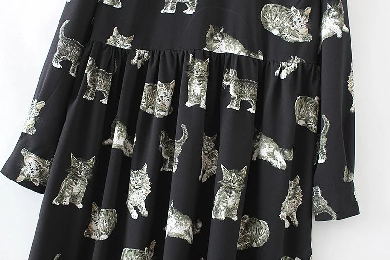 Tangada-Fashion-Black-Dress-Cats-Printed-2017-Midi-Dresses-Women-Clothes-Elegant-Vintage-Long-Sleeve-32781112375