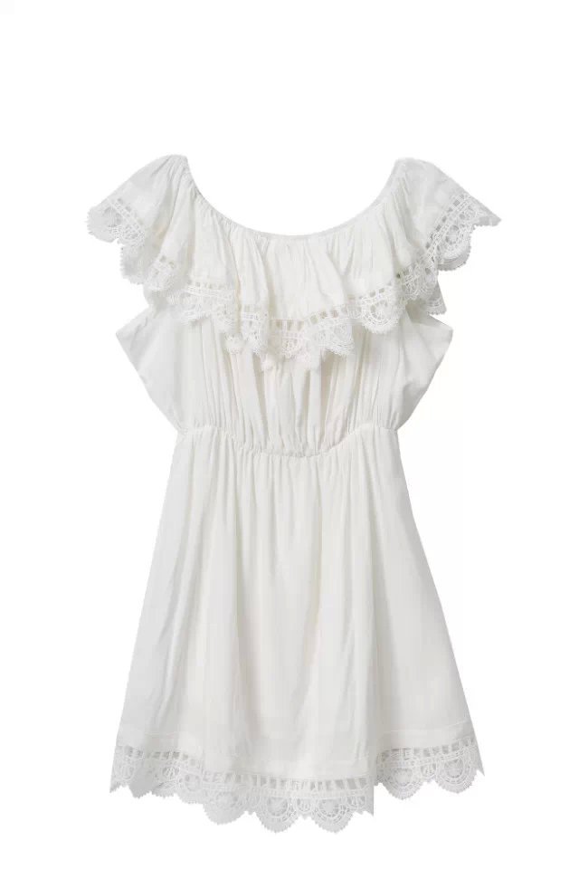 Tangada-Fashion-women-Elegant-Vintage-sweet-lace-white-Dress-stylish-sexy-slash-neck-casual-slim-bea-32286189750