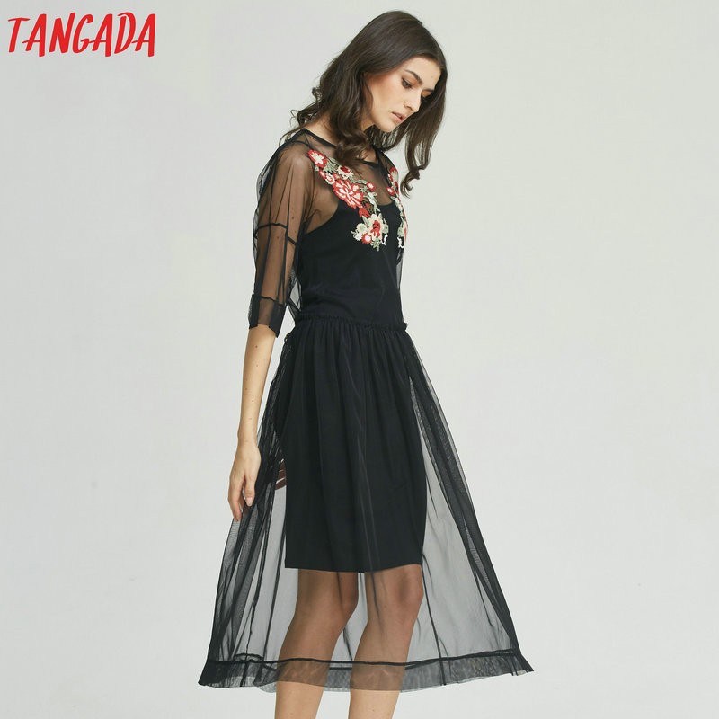 Tangada-Floral-Embroidery-Mesh-Dress-Long-Summer-Beach-Sexy-Women-Party-Ukraine-Fashion-Black-Vintag-32775722349