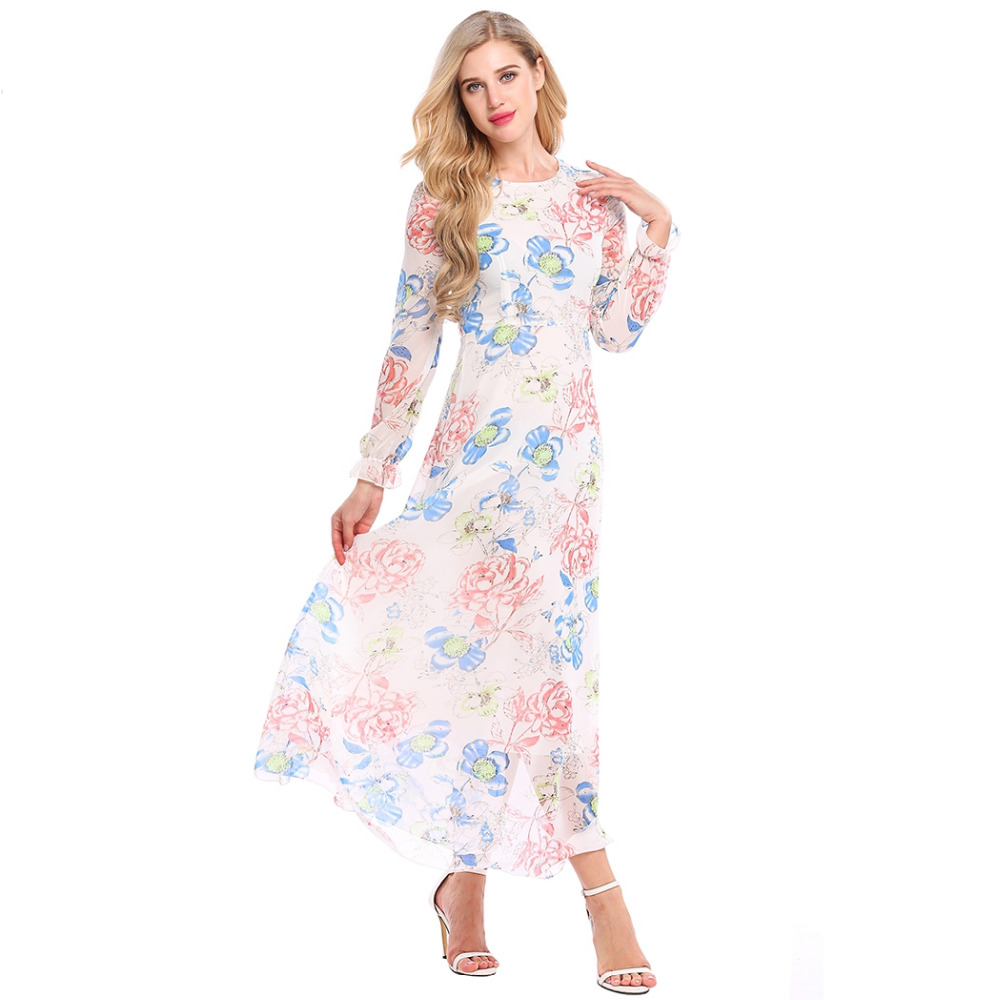 Tengeio-Summer-Dress-2017-Female-Women-Long-Sleeve-Maxi-porcelain-Flower-Printed-Plus-Size-XXL-Chiff-32787644550