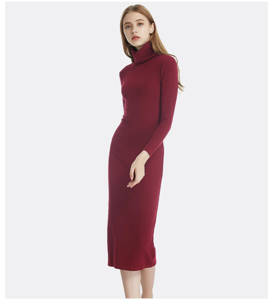 The-Korean-Version-Of-Slim-Package-Hip-Knitted-Sweater-Dress-And-Long-Sleeved-Turtleneck-Sweater-Dre-32758752905