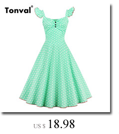 Tonval-4XL-Womens-Rockabilly-Floral-Pleated-Dress-Autumn-Vestidos-23-Sleeve-Retro-Vintage-50s-Elegan-32701814299