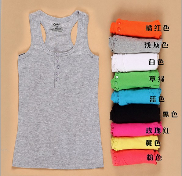 Top-Crop-Summer-Dress-Brand-Women39s-Tank-Top-Fashion-Leisure-Sleeveless-T-shirt-Women-Buttons-Vest--1247819770