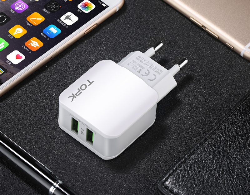 Topk-5V-24A-Smart-Travel-Dual-USB-Charger-Adapter-Wall-Portable-EU-Plug-Mobile-Phone-Charger-for-iPh-32674569407