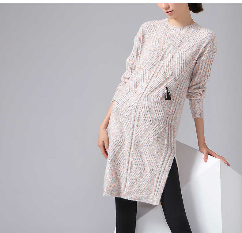 Toyouth-Winter-New-Jacquard-Geometrical-Dress-O-Neck-Long-Sleeve-Knitting-Loose-One-Piece-Dresses-32777236464