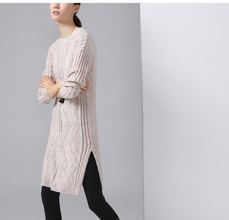 Toyouth-Winter-New-Jacquard-Geometrical-Dress-O-Neck-Long-Sleeve-Knitting-Loose-One-Piece-Dresses-32777236464