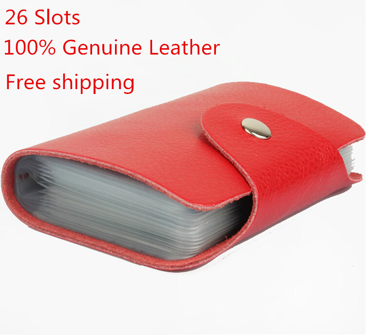 Tracking-service-100-Genuine-leather-card-holder--Wholesale-card-case-wallet-cc05-32221626901