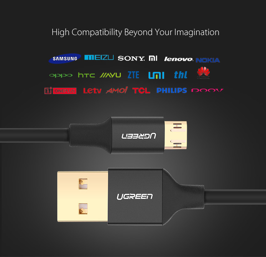 Ugreen-Reversible-Micro-USB-Cable-Tangle-free-USB-to-Double-Sided-Data-Sync-USB-Charger-Cable-for-Sa-32723650227