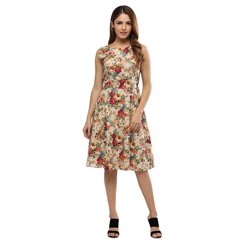 VESTLINDA-Floral-Print-Summer-Midi-Dress-Women-O-Neck-Sleeveless-Back-Zipper-Bow-Tie-Party-Dresses-F-32789129480