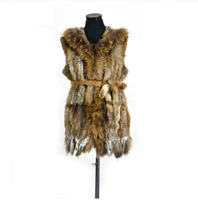 VR061-Genuine-rabbit-fur-vest-women39s-winter-warm--real-fur-jacket--with-raccoon-fur-collar-plus-si-32725308135