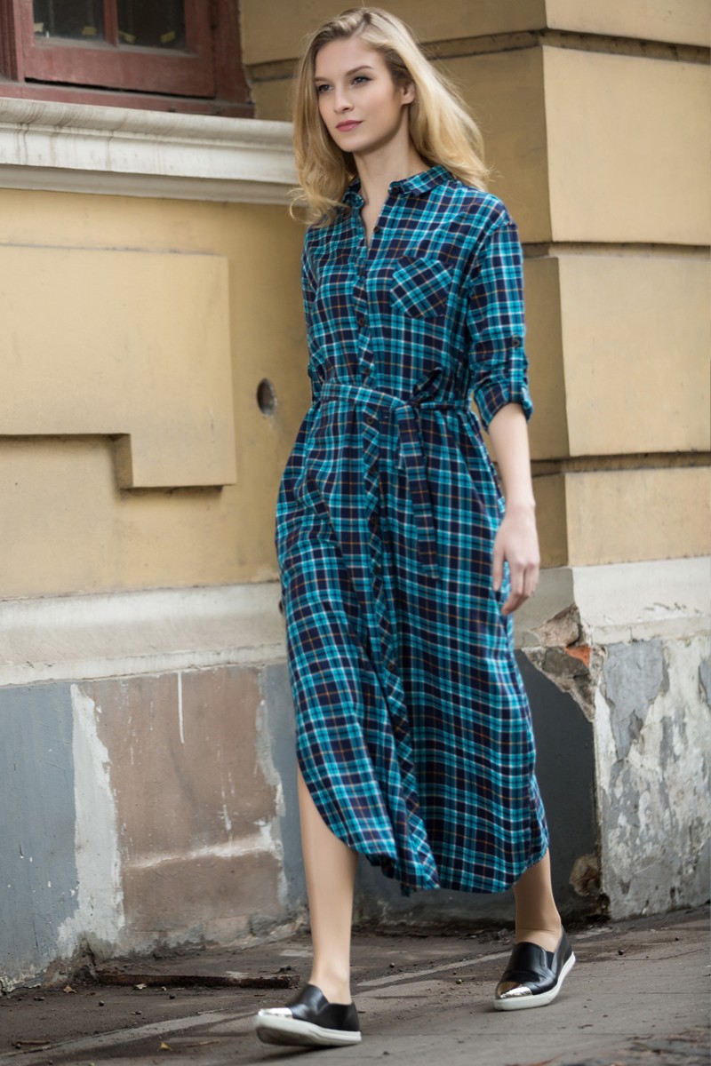 Veri-Gude-Long-Plaid-Shirt-Dress-Long-Sleeve-Women-Cotton-Long-Shirtdress-for-Autumn-Side-Slit-Women-32372877836