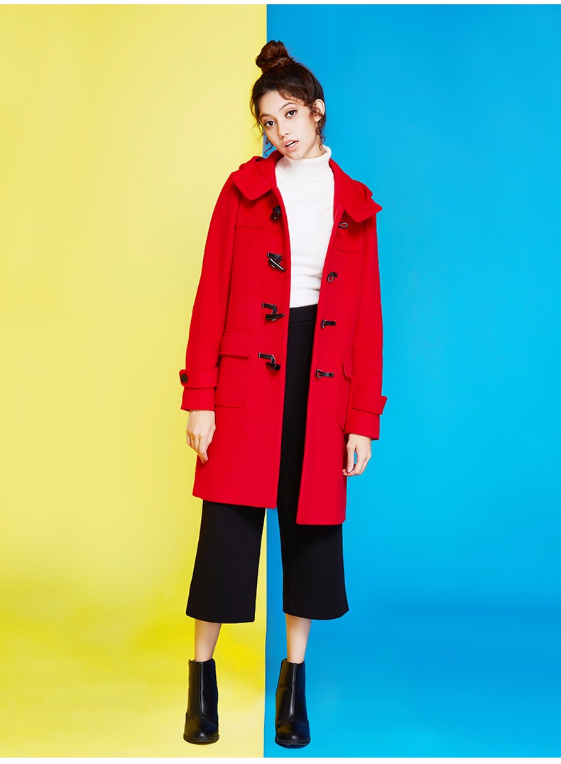 Veri-Gude-Women39s-Long-Woolen-Coat-Hooded-Winter-Coat-Horn-Button-Straight-Style-32754163588