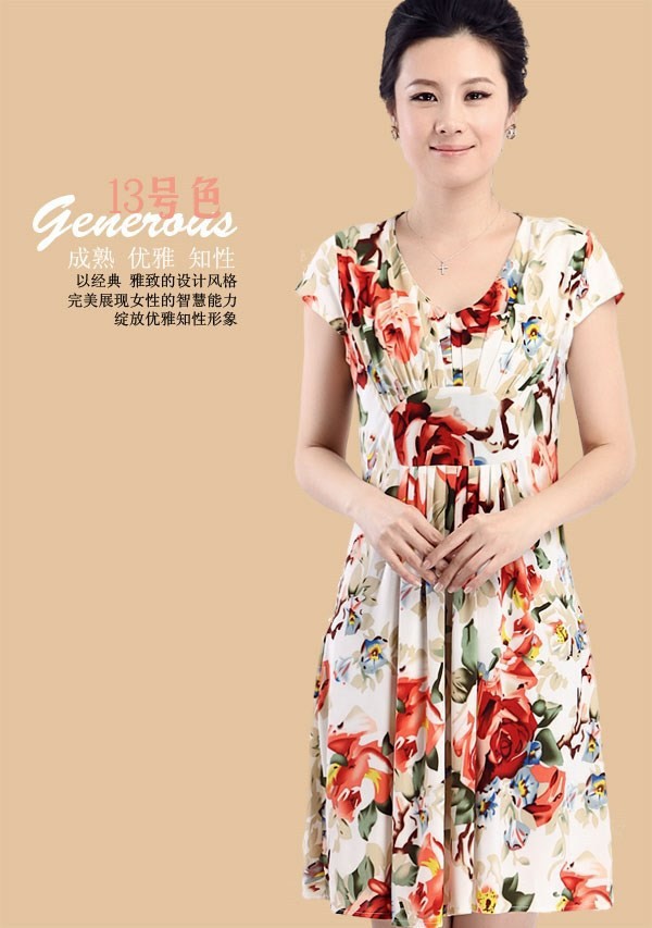 Vestidos-mujer-2018-New-Spring-elderly-Women-Dress-Slim-Milk-silk-Dresses-Summer-Printing-Large-plus-32674321620