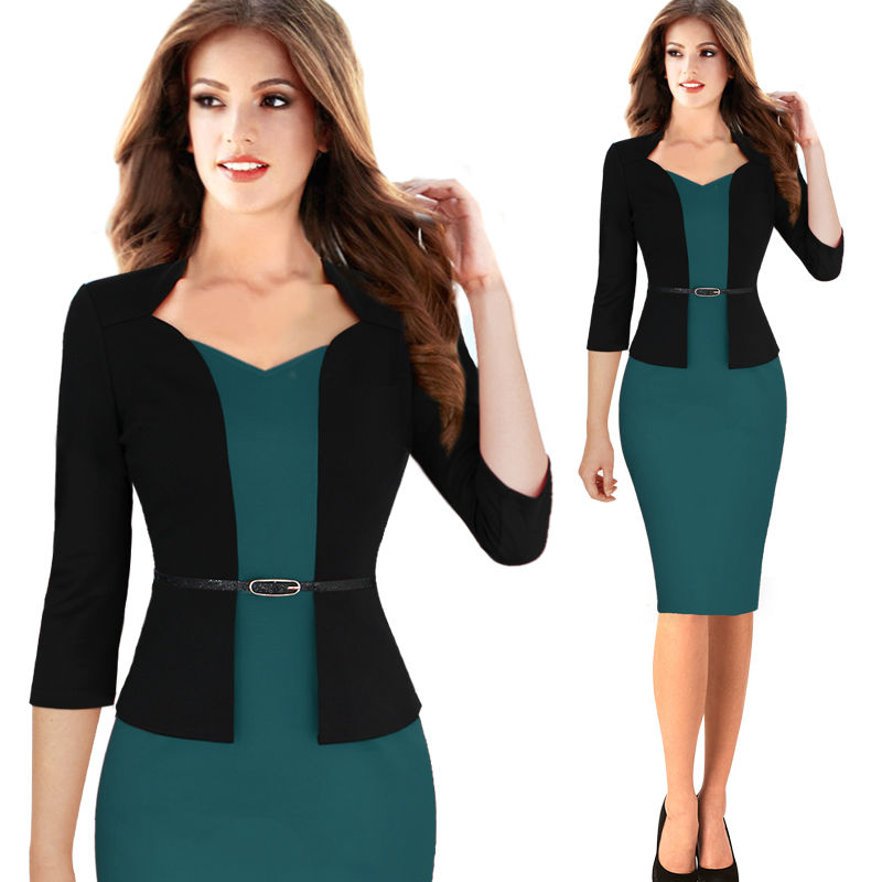 Vfemage-Women-One-piece-Faux-Jacket-Elegant-Slim-V-neck-Contrast-Work-Office-Business-34-Sleeve-Fema-32740680993