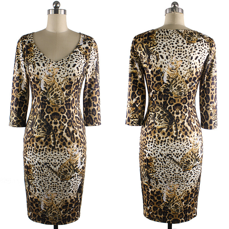 Vfemage-Womens-Elegant-Autumn-Leopard-Cat-Print-Sexy-V-Neck-Slim-Casual-Party-Club-Pencil-Sheath-Dre-32735185482