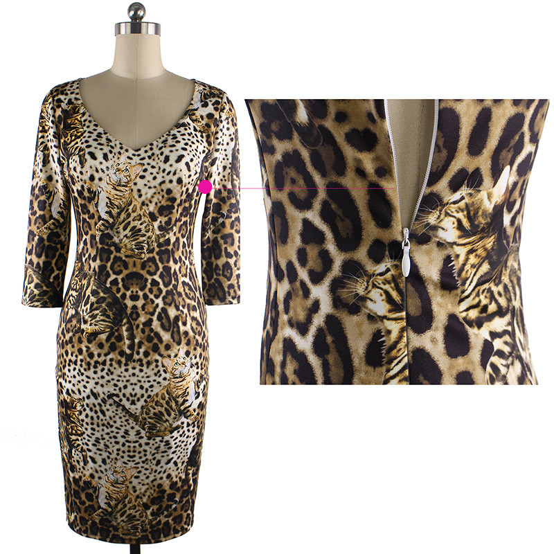 Vfemage-Womens-Elegant-Autumn-Leopard-Cat-Print-Sexy-V-Neck-Slim-Casual-Party-Club-Pencil-Sheath-Dre-32735185482