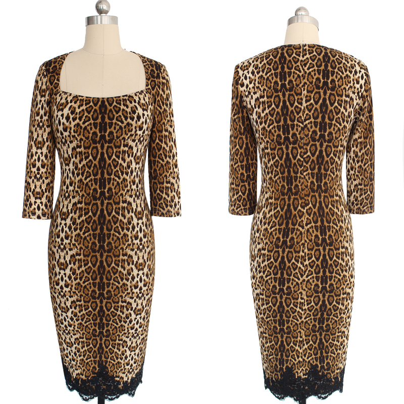 Vfemage-Womens-Elegant-Sexy-Hot-Leopard-34-Sleeve-Crochet-Lace-Slim-Tunic-Casual-Party-Club-Clubwear-32793696347