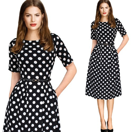 Vfemage-Womens-Elegant-Vintage-Summer-Polka-Dot-Belted-Tunic-Pinup-Wear-To-Work-Office-Casual-Party--32619128647