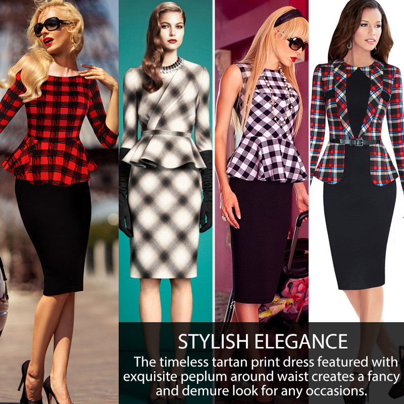 Vfemage-Womens-Peplum-Elegant-Vintage-Tartan-Plaid-Patchwork-Contrast-Tunic-Wear-to-Work-Office-Part-32593621496