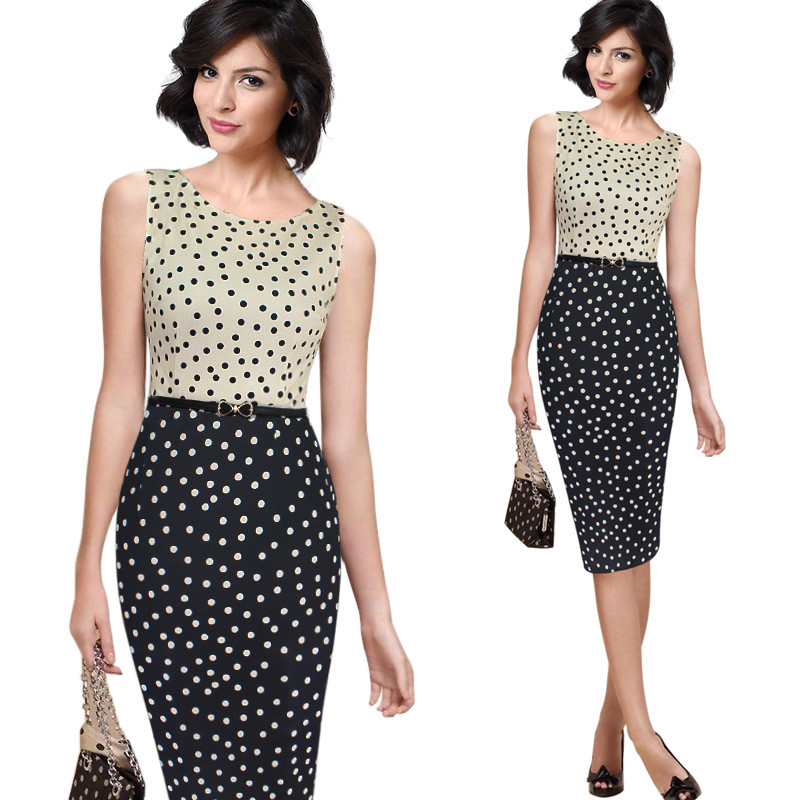 Vfemage-Womens-Summer-Elegant-Vintage-Polka-Dot-Contrast-Belted-Patchwork-Casual-Wear-To-Work-Office-32688599386