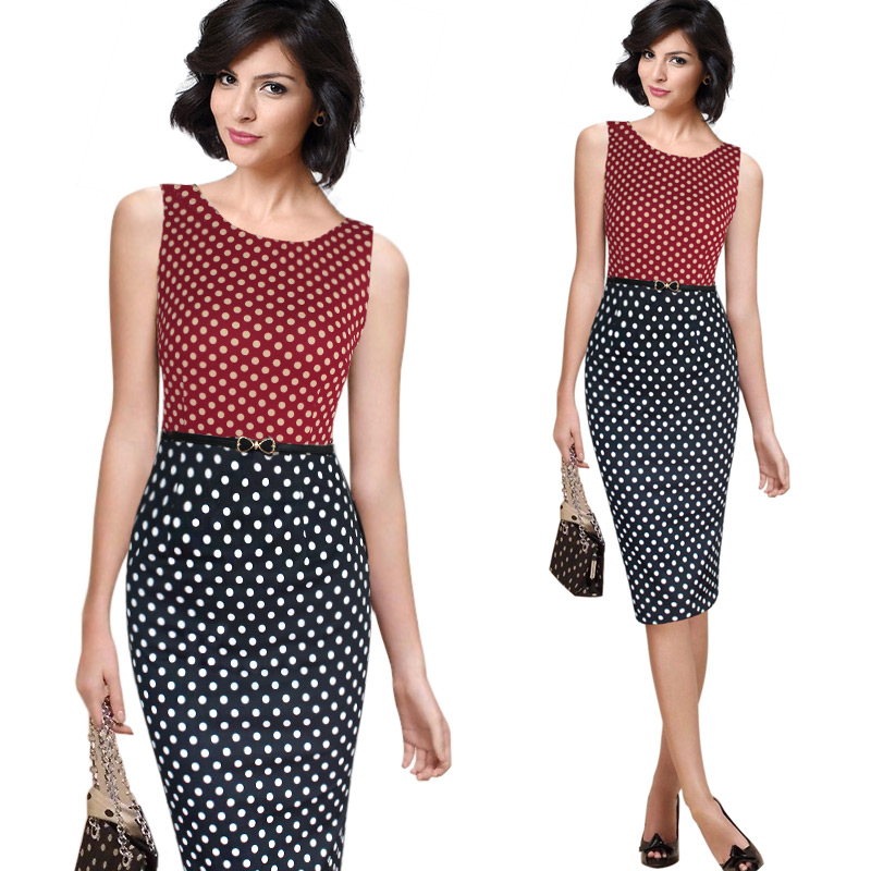 Vfemage-Womens-Summer-Elegant-Vintage-Polka-Dot-Contrast-Belted-Patchwork-Casual-Wear-To-Work-Office-32688599386