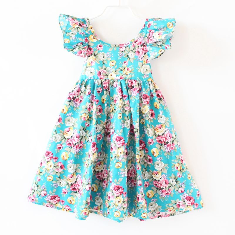 Vintage-Floral-Girls-Dress-Ruffle-Sleeve-Backless-Bule-Flower-Baby-Girls-Summer-Dress-Boutique-Girls-32546220496