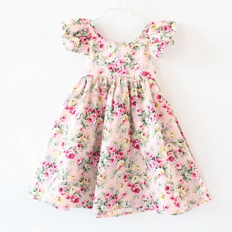 Vintage-Floral-Girls-Dress-Ruffle-Sleeve-Backless-Bule-Flower-Baby-Girls-Summer-Dress-Boutique-Girls-32546220496