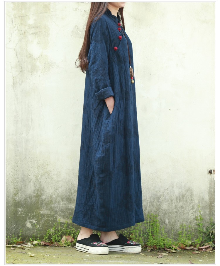 Vintage-Women-Dress-2016-Fall-Dress-Long-Sleeve-Chinese-Cheongsam-Ethnic-Dress-Deep-Blue-Qipao-Jacqu-32645243691