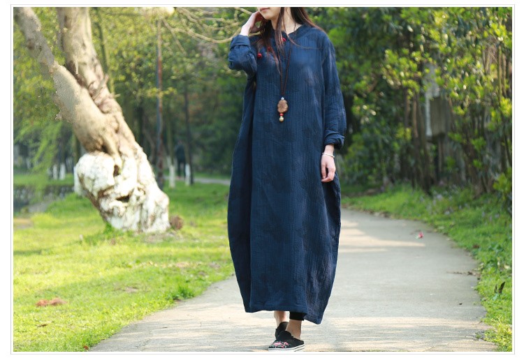 Vintage-Women-Dress-2016-Fall-Dress-Long-Sleeve-Chinese-Cheongsam-Ethnic-Dress-Deep-Blue-Qipao-Jacqu-32645243691