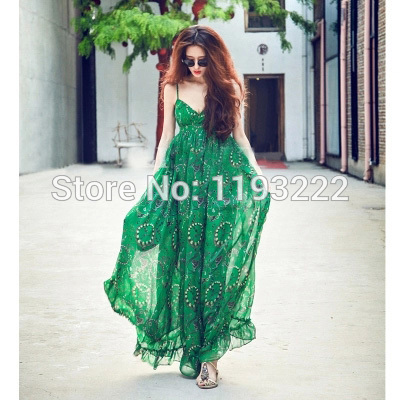 Vintage-Women-Sexy-Strap-Spaghetti-V-Neck-Floral-Print-Empire-Waist-Chiffon-Ruffle-Pleated-Long-Dres-32314273071