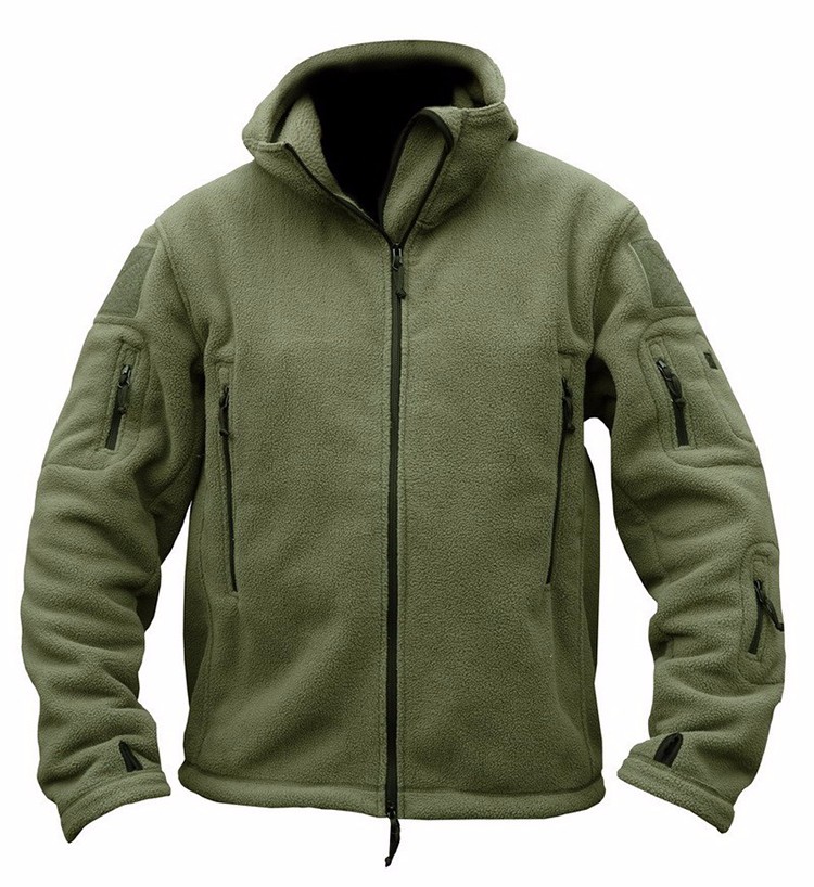 WOLFONROAD-Men-Tactical-Hood-Fleece-Jacket-Women-Sports-Thermal-Jacket-Hunting-Clothes-Wear-Outdoor--32614243765