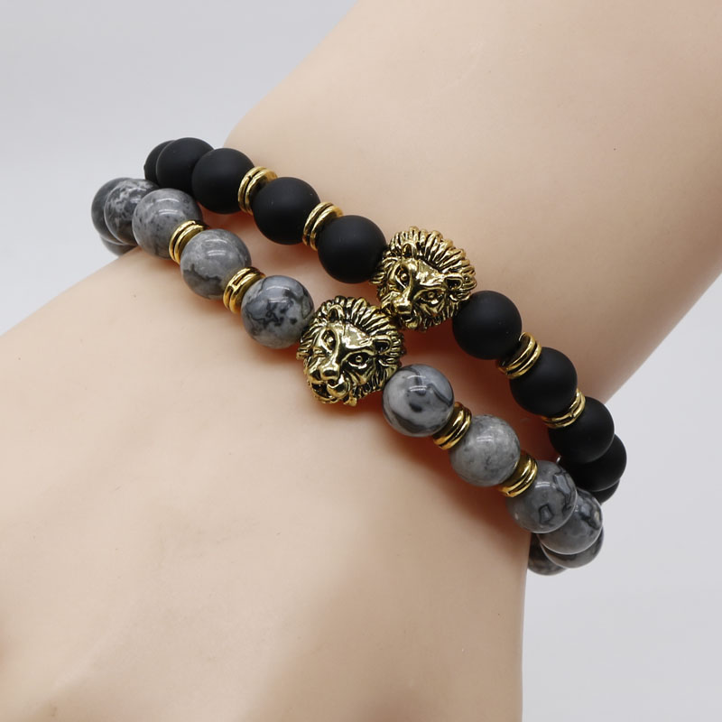 Wholesale-Antique-Gold-Color-Buddha-Leo-Lion-Head-Bracelet-Black-Lava-Stone-Beaded-Bracelets-For-Men-32509394297