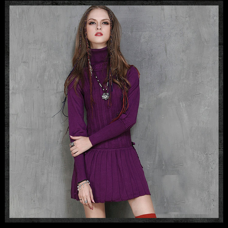 Winter-Dress-2017-Yuzi-Casual-New-Cotton-Skinny-Women-Dresses-Turtleneck-Long-Sleeve-Pleated-Vestido-32496783826